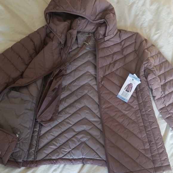 NEW DUSTY ROSE Packable Lightweight Down Jacket - Picture 5 of 8